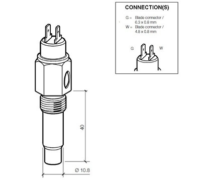 Coolant temperature sender 120C